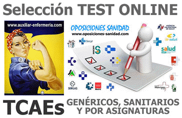 TEST ONLINE Recopilatorios de TCAEs... SANITARIOS, GENRICOS y por ASIGNATURAS