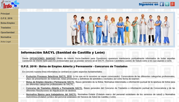 Info SACYL - OposSanidad