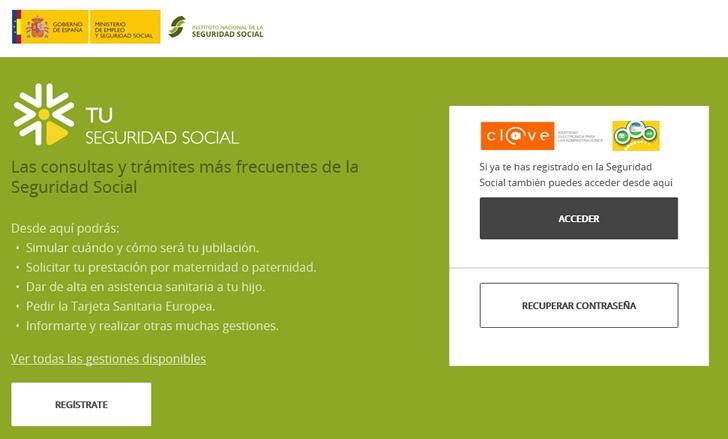 Portal TU SEGURIDAD SOCIAL