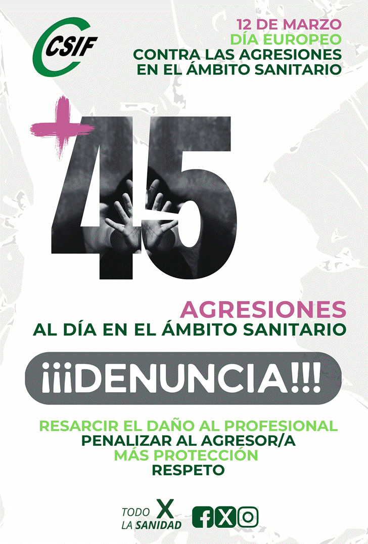 12-Marzo... DA EUROPEO CONTRA LAS AGRESIONES EN EL MBITO SANITARIO