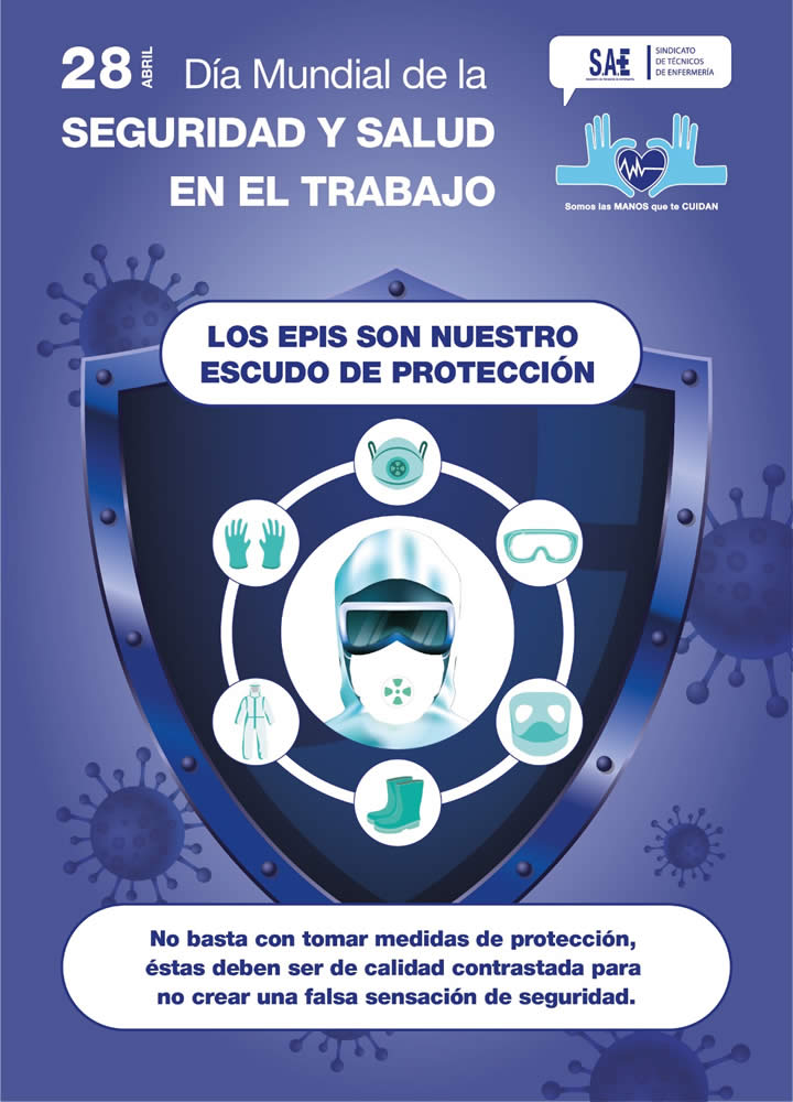 Cartel SEGURIDAD Y SALUD EN EL TRABAJO