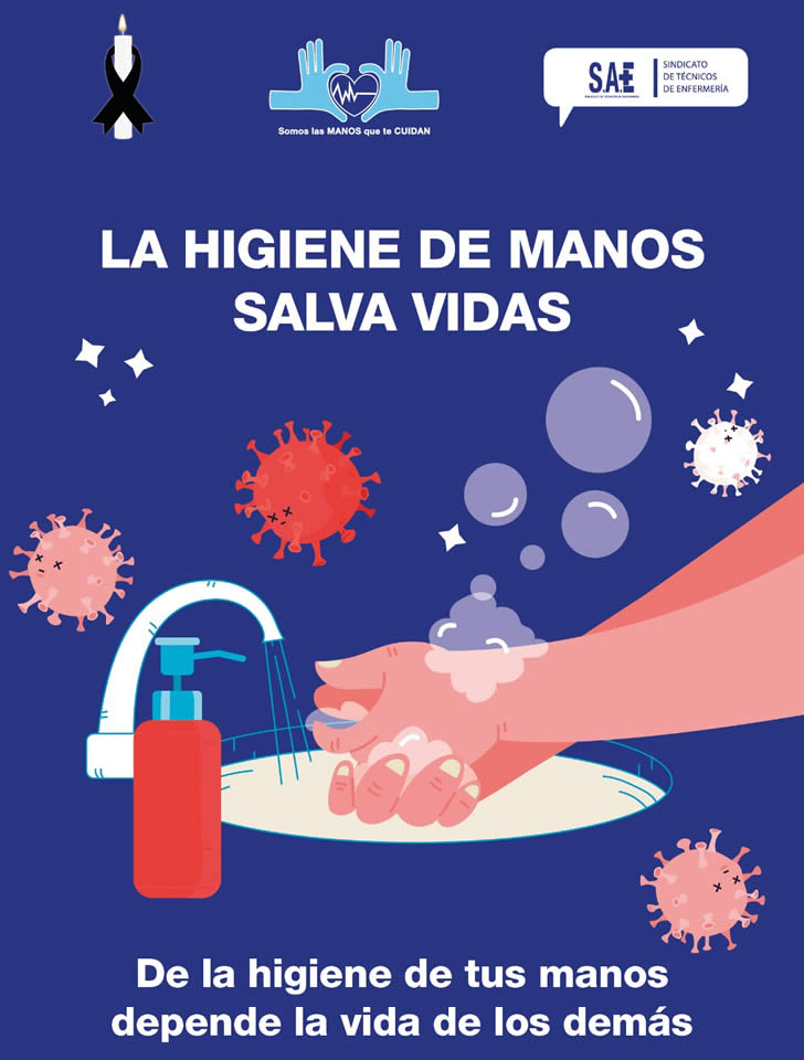 LA HIGIENE DE MANOS SALVA VIDAS... De la higiene de tus manos depende la vida de los dems