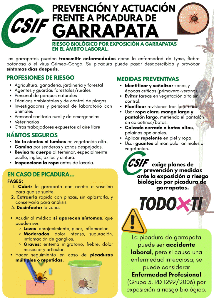 PREVENCIN y ACTUACIN frente a PICADURAS DE GARRAPATAS