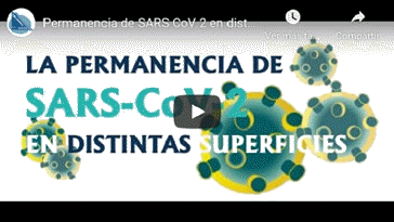 Vdeo Permanencia de SARS-CoV-2 en distintas superficies