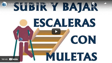 Vídeo Subir y Bajas Escaleras con Muletas