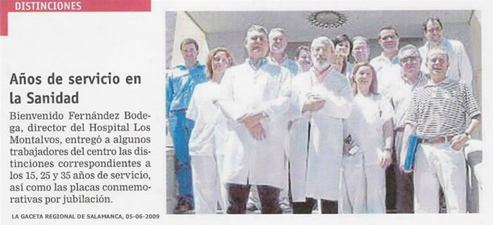 Hospital Los Montalvos - Entrega Distinciones a la Permanencia 2008
