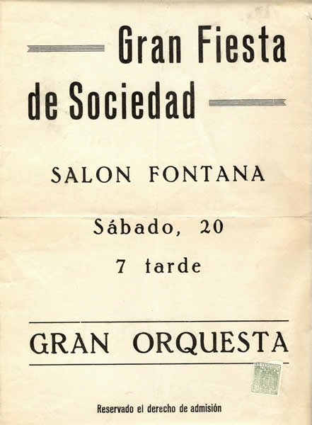 Fontana... Gran Fiesta de Sociedad