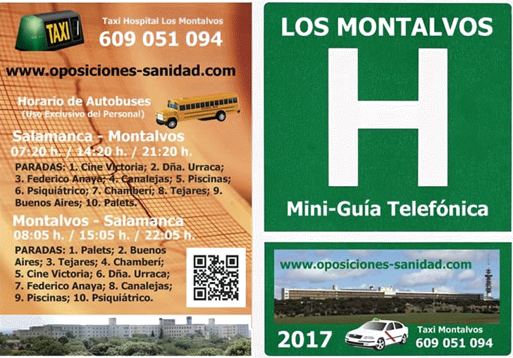 Mini-Guía Telefónica Hospital Los Montalvos 2017 - Anverso