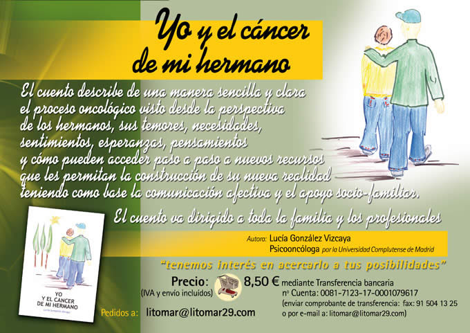 Libro "Yo y el C�ncer de mi Hermano"