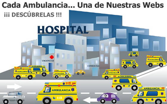 Cada Ambulancia... Una de Nuestras Webs. ¡¡¡ DESCÚBRELAS !!!