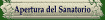 Apertura del Sanatorio