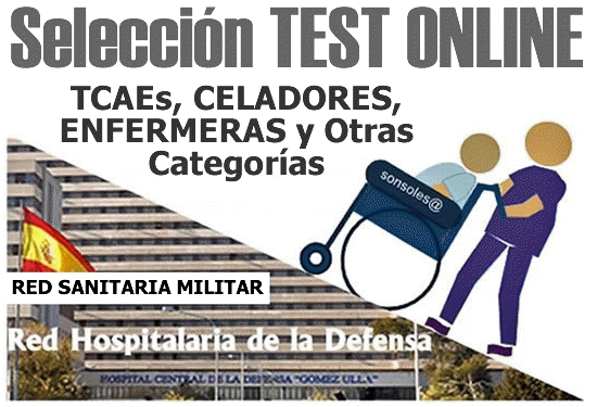TEST ONLINE Recopilatorios Distintas Categor�as RED SANITARIA MILITAR [antigua Red Hospitalaria de la Defensa]